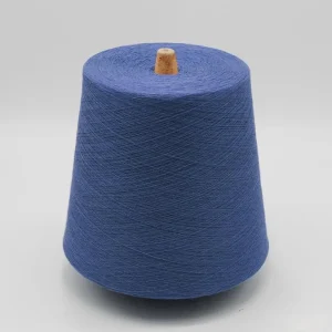 Sợi tất 32S pha nylon viscose màu xanh dương Sợi tất 32S pha nylon viscose màu xanh dương, dạng sợi côn