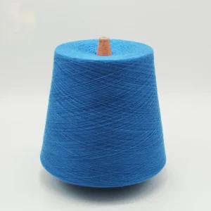Anti-Pilling Cool Sock Yarn (32s1) for SpringSummer Socks (1) Blue dyed anti-pilling cool sock yarn cone, 32s/1 viscose/nylon blend