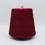 Sợi cotton mercerized cho tất 100% cotton đã đốt lông dạng cone màu đỏ rượu