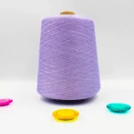 Lavender Cool Silk viscose silk yarn cone with smooth cool hand-feel