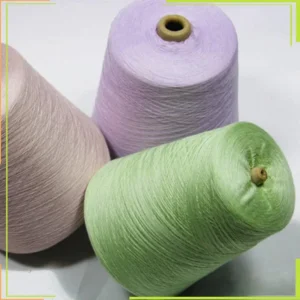 Pastel cones of 30s single ply COOLSILK lyocell silk blended dyed yarn