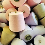 Pastel color bamboo cotton blended yarn cones for sock factory shade development