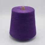 Purple 32/1 bamboo cotton blended yarn cone for color sock knitting
