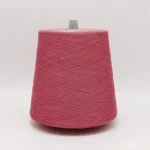 Pink 32S/1 antibacterial polyester cotton sock yarn cone