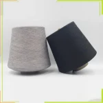Custom color polyester linen blended knitting yarn cones, dyed yarn for wholesale sock manufacturing
