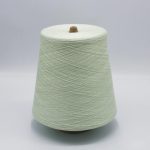 Light mint cooling antibacterial sock yarn cone for silk linen blended sock yarn orders