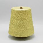 Light yellow dyed functional sock yarn cone with cooling antibacterial performance