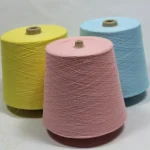Skin-friendly sock yarn in pastel dyed cones for breathable cotton linen sock production