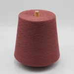 Rose pink moisture wicking yarn cone, 32s quick-dry anti-pilling poly cotton blend