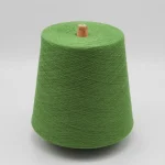 Light green quick dry anti-pilling knitting yarn cone, 32s poly cotton