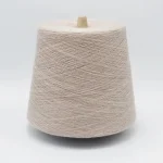 Off-white cashmere silk viscose nylon polyester yarn cone 1/28 Nm
