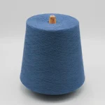 Blue thermal wool nylon acrylic blended yarn cone for autumn winter sock knitting