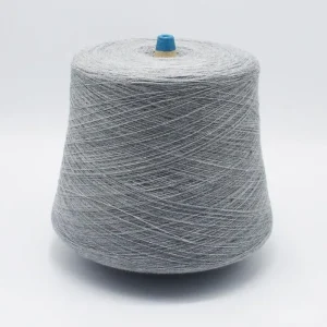 Thermal Wool Nylon Acrylic Blended Yarn Winter Bulk Comfort (3) Gray thermal wool nylon acrylic blended yarn cone for bulky comfort winter fabric