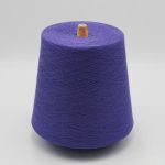 Purple 32s polyester cotton blended water repellent sock yarn cone for sock knitting