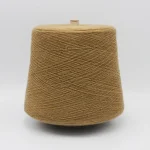 Camel wool acrylic sock yarn cone, dry-spun 1/52 blend