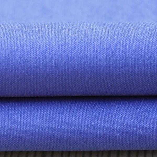 blue knitted sock fabric showing surface evenness for sock yarn quality check