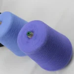 Lavender temperature regulating yarn cones for fine-gauge knitting