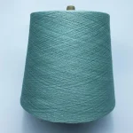Mint green temperature regulating yarn cone for knitting use
