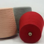color selection of 10% wool 90% acrylic blended yarn cones for knitting and weaving