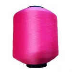 Pink 3075 antibacterial covered yarn cone for sock knitting