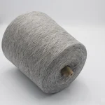 Cone sợi lanh polyester 30s 85/15 màu xám melange