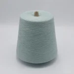 Cone sợi lanh polyester 30s 85/15 màu xanh bạc hà nhạt