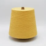 Cone sợi pha ramie cotton 32s màu vàng dùng cho tất mùa hè