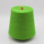 Cone sợi pha ramie cotton 32s màu xanh lá