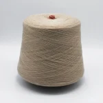 Beige wool blended yarn cone for autumn and winter knitwear