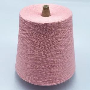 Pink Silk Linen Blend Dyed Yarn Cone Pink silk linen blend dyed yarn cone for spring and summer knitting