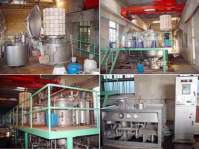 Industrial yarn dyeing machines used for package dyeing in a textile workshop
