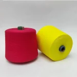 100% Cotton Combed Mercerized red and yellow