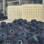 combed cotton yarn black