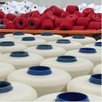combed cotton yarn red