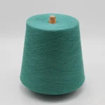 Turquoise viscose polyester cooling sock yarn cone for sock knitting