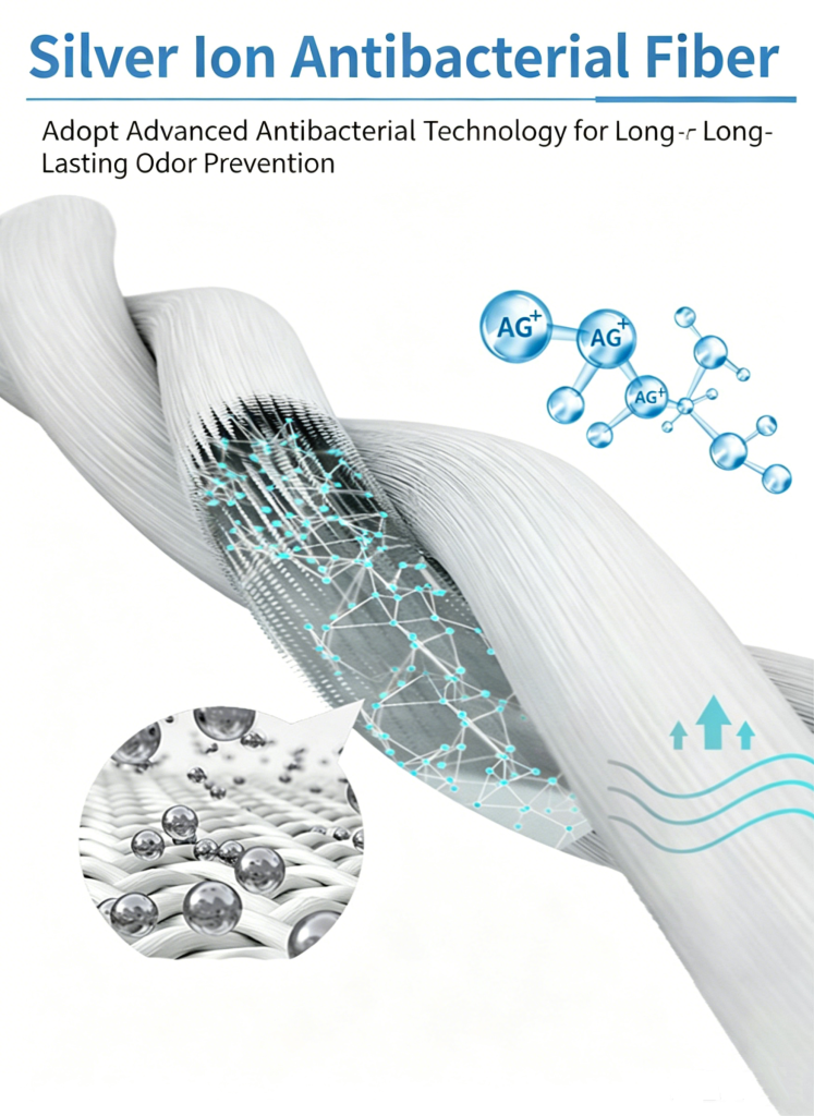 silver iron antibacterial fiber