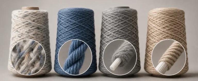 core spun yarn covered yarn ply yarn and blended yarn structure comparison