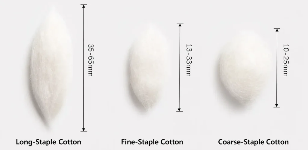 cotton fiber varieties&differences