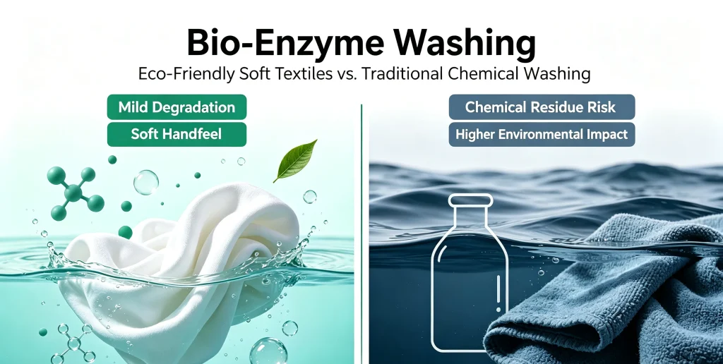 Enzyme Wash vs Chemical Wash