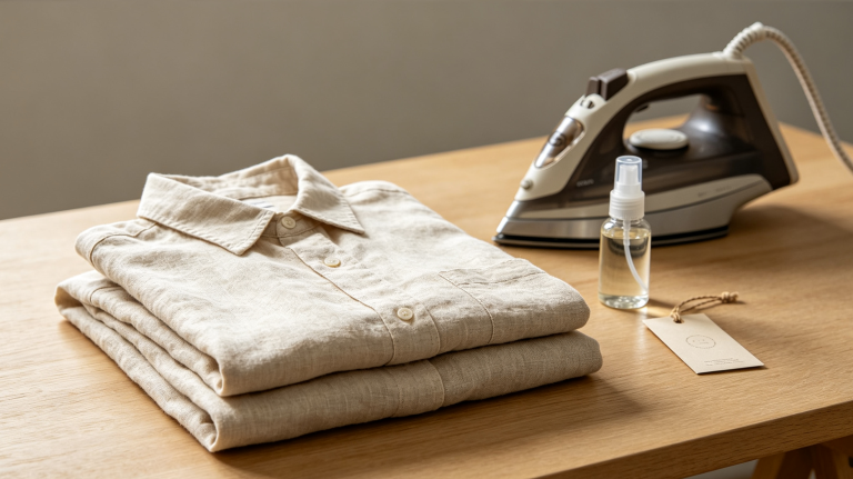 Linen Fabric Care & Natural Wrinkles Photography