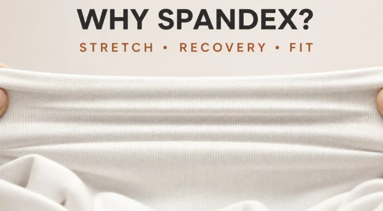Spandex in clothing provides stretch, recovery and a closer fit