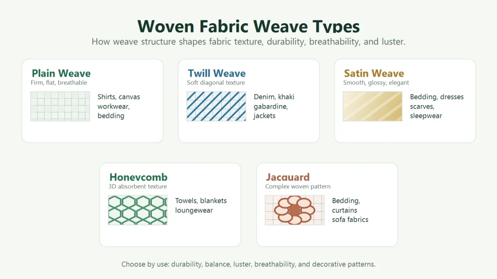 Woven Fabric Weave Types