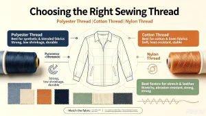 Sewing Thread Selection Guide Polyester vs Cotton vs Nylon