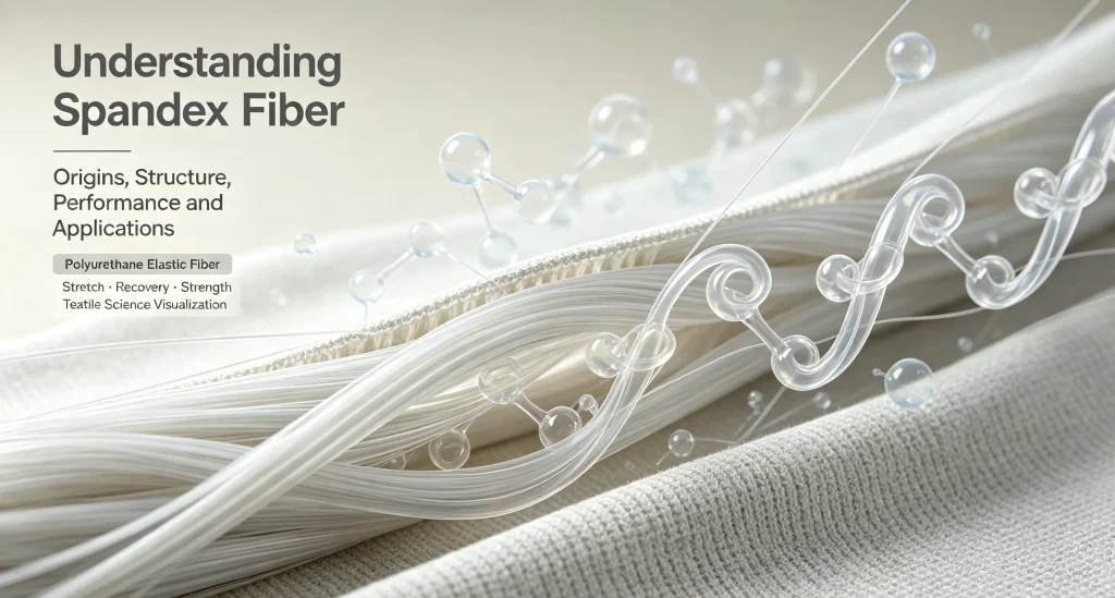 Introduction to spandex polyurethane fiber: molecular composition, core properties and applications in elastic fabrics.