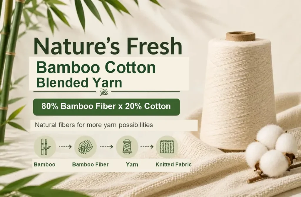 Bamboo Cotton Blended Yarn